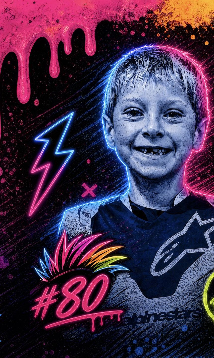 Briggs Pullin — smiling in his race gear, number 80