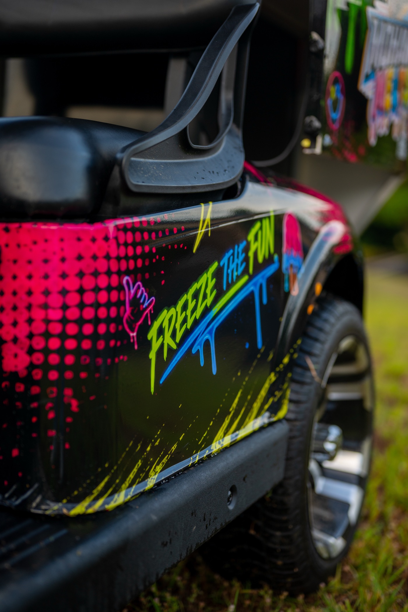 Freeze The Fun — side detail of the cart wrap